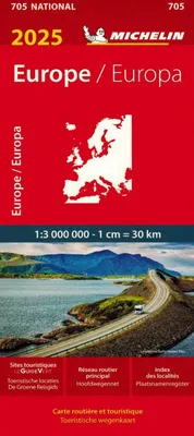 Image de Europe. Roadmap 705. Édition 2025. Michelin