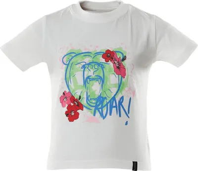 Produktbild von MASCOT 18992-965-06-152, T-Shirt, Weiß, 74 cm, Baumwolle, 175 g/m², Nicht bleichen