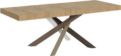 Produktbild von Ausziehtisch 180/440x90 cm Volantis Premium Eiche natur mehrfarbig Beine 4/C