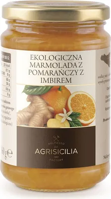 Obrázok produktu pre POMARANČOVÁ MARMELÁDA SO ZÁZVOROM360 g - AGRISICILIA
