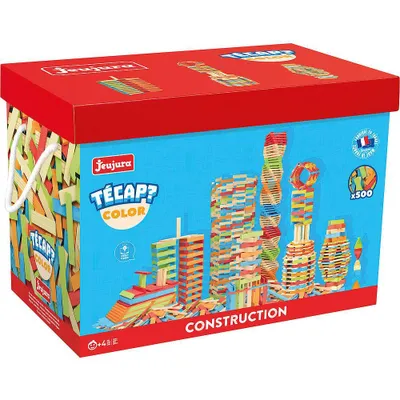 Obrázek produktu pro Jeujura Dřevěná stavebnice Técap Color 500 dílů