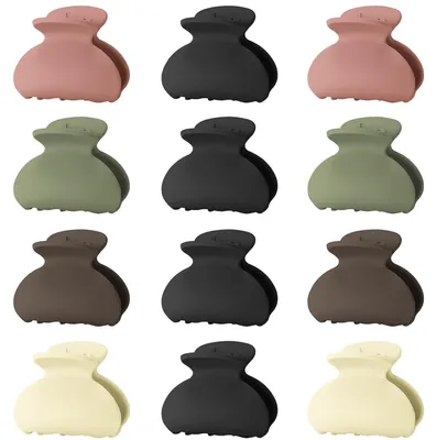 Produktbild von Mini Haarklammern Set 12 Stück für Frauen Mädchen Kinder dünnes dickes Haar