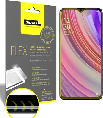 Produktbild von 2x Schutzfolie für Oppo Realme X Lite Folie, 100% Displayabdeckung, dipos Flex