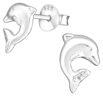 Produktbild von Delfin Ohrstecker: Ohrringe Silber 925