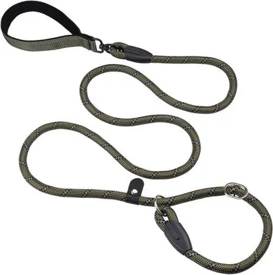 Image de Laisse rétractable en nylon de 6 mètres pour chiens de taille moyenne et grande, avec bandes réfléchissantes