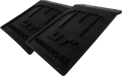 Produktbild von UNITRAILER Gummikotflügel-Set gebogen 185x233 mm aus Gummi 2 Stück für Pkw-Anhänger als Kotflügelabdeckung und Spritzschutz