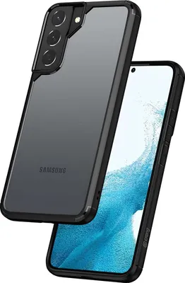 Immagine prodotto di Crong Hybrid Clear Cover - Custodia per Samsung Galaxy S22+ (nero)