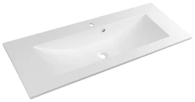 Produktbild von Sapho YUKON Waschtisch 120x45cm, Gussmarmor, weiß