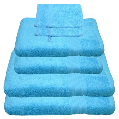 Produktbild von Julie Julsen Handtuch Set Türkis,Set:6 tlg. 2 Bade- 2 Handtücher + gratis 2 Waschhand..
