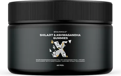 Zdjęcie produktu dla BrainMax Shilajit & Ashwagandha, żelki, 60 cukierków