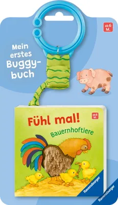 Image de Ravensburger Buch Pappbilderbuch Mitmachen Mein erstes Buggybuch Fühl mal! Bauernhoftiere 42170