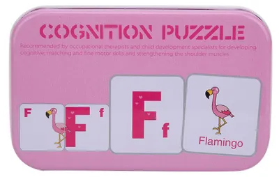Produktbild von Kind lernt kognitive Eltern-Kind-Interaktion, frühe Bildungskarte mit Aufbewahrungsbox (rosa, 56 Stück)