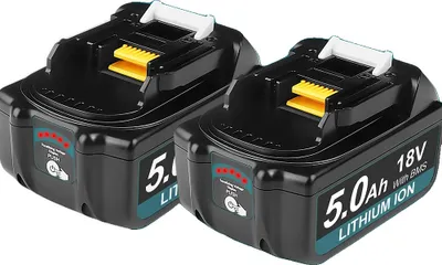 Produktbild von 18V Batterie, 5Ah Kapazität, 8C Entladeleistung, 5Ah Batterie 2 Stück