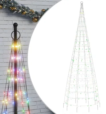 Obrázok produktu pre vidaXL LED vianočný stromček, 550 LED diód, viacfarebný, 300 cm