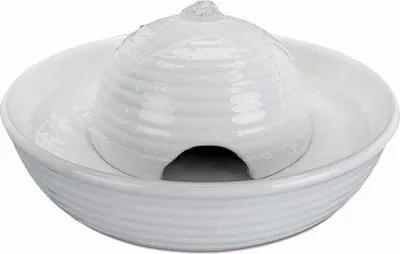 Obrázek produktu pro Keramická miska na vodu pro kočky, 0,8 l, bílá
