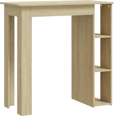 Produktbild von vidaXL Bartisch mit Regal Sonoma-Eiche 102x50x103,5 cm Holzwerkstoff