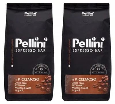 Produktbild von Kaffeebohnen n. 9 Cremoso 2x1kg - Pellini