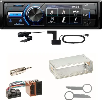 Produktbild von JVC KD-X561DBT Digitalradio Bluetooth USB Einbauset für Mercedes A C M Klasse