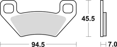 Produktbild von TRW Bremsbeläge MCB 773 Bremsbelag MCB 773 SI aus Sintermetall