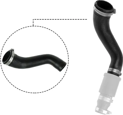 Produktbild von GATES 09-0619 Turbo Ladeluftschlauch für FORD Transit Mk6 Kasten (V347, V348, FA) Transit Mk7 Kastenwagen (V363, FCD, FDD) Transit Mk6 Bus