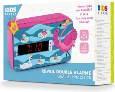 Obrázok produktu pre Bigben Interactive R15 – Princess, Hodiny, Analóg, FM, LED, Červená, 4 číslica/číslic