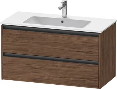 Produktbild von Duravit Ketho.2 Wastafelonderkast 101x48x55 cm Mat Noten (donker)