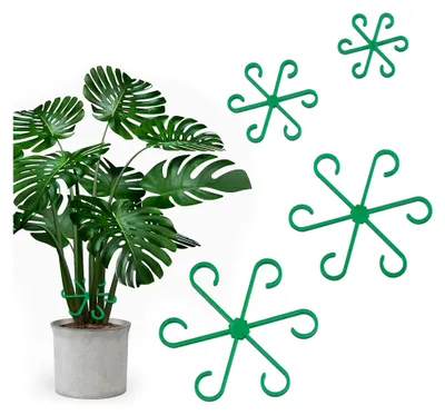 Produktbild von Pflanzenstütze 4 Stück Rund Blumenhalter Grün