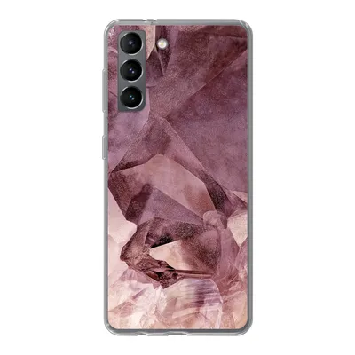 Produktbild von MuchoWow® Handyhülle Schutzhülle Hülle für Samsung Galaxy S21 Kristalle - Natursteine - Edelsteine und Mineralien Silikon Softcase Handy Hülle - Softcase