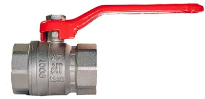 Produktbild von sanicomfort Kugelhahn 42,4 mm (1 1/4") IG x IG – matt chrom, voller Durchgang, PN20, robuster Hebelgriff, für Heizung, Sanitär, Industrie & Garten, langlebig & dicht