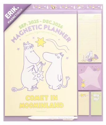 Produktbild von Grupo Erik Kalender 2026 Mumins Familienplaner Magnet Kalender 2026 Wandkalender