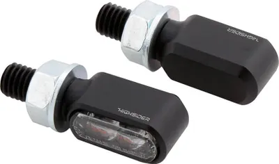 Produktbild von HIGHSIDER CNC LED Rück-, Bremslicht, Blinker LITTLE BRONX, schwarz, getönt., schwarz