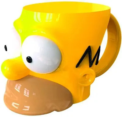 Produktbild von Stor 3d Homer Simpson Tasse Gelb  Gelb One Size