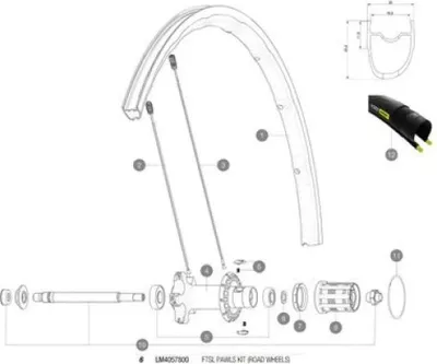 Zdjęcie produktu dla Mavic Fts-l Claws Black Czarny Jeden rozmiar