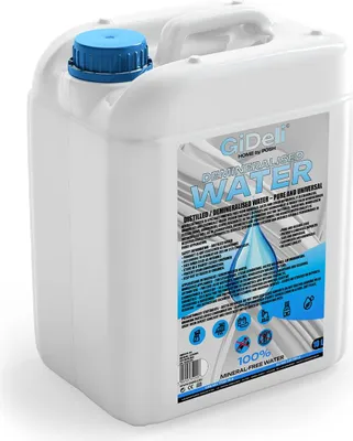Produktbild von Demineralisiertes Destilliertes Wasser 10L Rein Bügeleisen KFZ Kalkfrei GiDeli