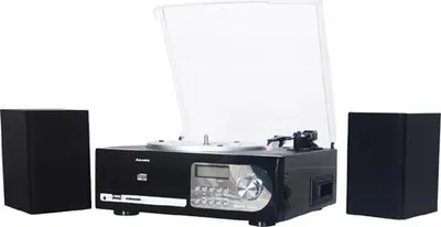 Zdjęcie produktu dla New Majestic TT-38R, Czarny, 33,45,78 RPM, obrotowy, MP3, WMA, SD, CD, CD-R, CD-RW