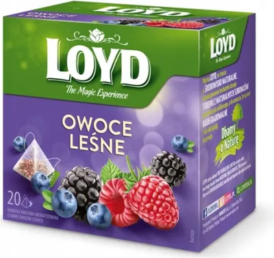 Produktbild von Loyd Waldfrüchte Tee 20 Teebeutel - Früchtetee Himbeere Erdbeere Heidelbeere