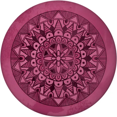 Produktbild von Mandala in Rot Magnet rund