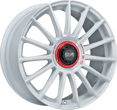 Produktbild von ALUFELGE OZ Racing SUPERT EVOLUZ WRC 8.5x19 5x112 ET 38 RACE WHITE RED LETTERING