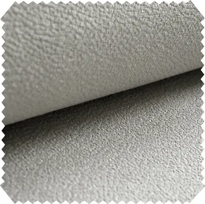 Produktbild von novely® MILANO Velours Stoff Möbelstoff Polsterstoff Lederoptik | Meterware | 1lfm - Farbe: 15 Hellgrau