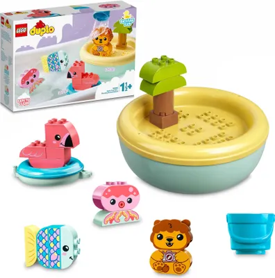 Produktbild von 10966 DUPLO Badewannenspaß: Schwimmende Tierinsel, Konstruktionsspielzeug