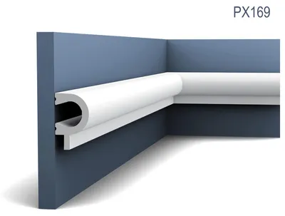 Produktbild von Orac Decor PX169 AXXENT Wandleiste Zierleiste Friesleiste Stuckprofil weiß | 2 m