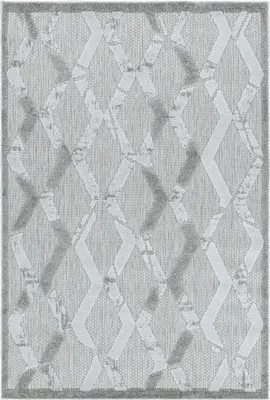 Produktbild von Teppium Outdoor Teppich Wetterfest für Terasse Balkon Küche Teppich Wasserfest Aussenteppich Mehrfarbig Hoch-Tief Effekt, Grösse: 80x250 cm