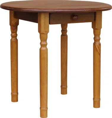 Image de Table à manger ronde II Table de cuisine en chêne 90 cm
