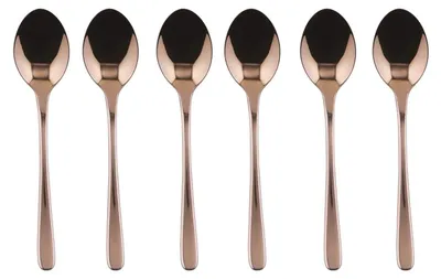 Espressolöffel-Set, 6 Stück, Kupfer, spülmaschinengeeignet