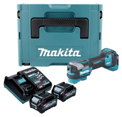 Immagine prodotto di Makita TM 001 GD201 Utensile multifunzione a batteria 40 V max. Starlock Max Brushless + 2x batteria ricaricabile 2,5 Ah + caricabatterie + Makpac