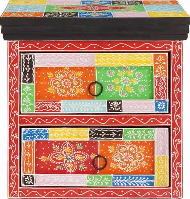 Produktbild von vidaXL Nachttisch mit Schubladen Mehrfarbig 40 x 30 x 40 cm