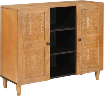 Produktbild von Sideboard 90 x 33 x 75 cm Massivholz Mango