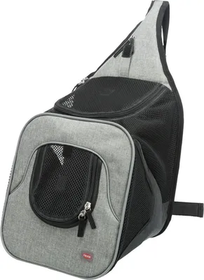 Produktbild von TRIXIE Fronttasche Savina - schwarz/grau - 30 × 33 × 26 cm
