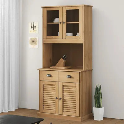 Produktbild von vidaXL Highboard VIGO 78x40x175 cm Massivholz Kiefer