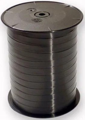 Produktbild von Geschenkband glatt 7mmx500m schwarz Packung mit 36 Stück